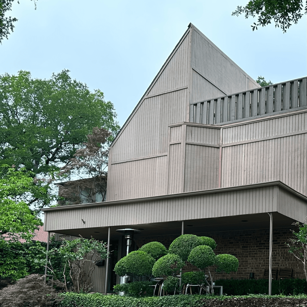 Image of a modern Triangle Studio building with unique architectural design.